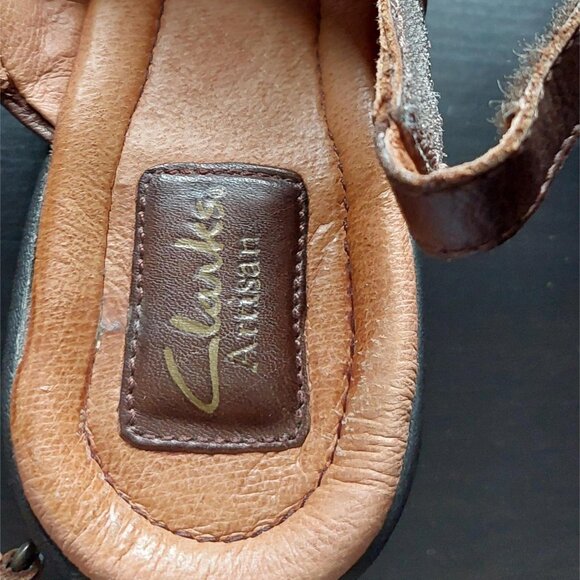 Clark’s Artisan Brown Leather Sandal Women's Size 7.1/2 Medium width. GUC - Picture 2 of 7